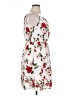 Unbranded 100% Polyester Floral White Cocktail Dress Size 1X - photo 4