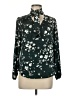 The Limited 100% Polyester Floral Green Teal Long Sleeve Blouse Size M (petite) - photo 1