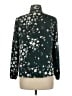 The Limited 100% Polyester Floral Green Teal Long Sleeve Blouse Size M (petite) - photo 2