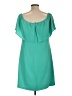 Charles Henry Solid Teal Cocktail Dress Size L - photo 2