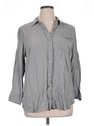 Ann Taylor Factory 3/4 Sleeve Button-Down Shirt (view 1)