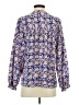 Unbranded 100% Polyester Paisley Blue Long Sleeve Blouse Size S - photo 2