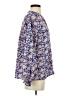 Unbranded 100% Polyester Paisley Blue Long Sleeve Blouse Size S - photo 4