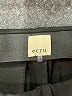 Ecru Solid Black Track Pants Size 4 - photo 7