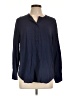 Old Navy Blue Long Sleeve Blouse Size L - photo 1