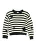 Splendid Stripes Black Pullover Sweater Size 12 - photo 1