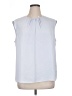 Hobbs London 100% Polyester Blue Sleeveless Blouse Size 14 - photo 1