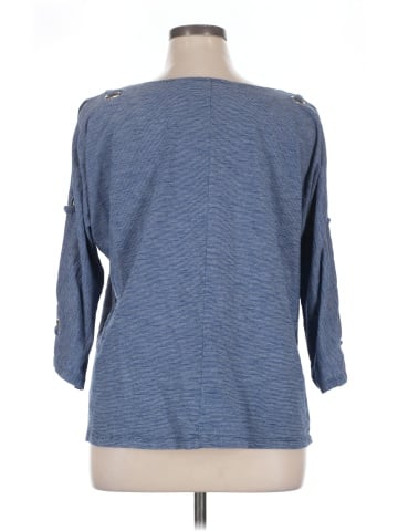 Bleu Bayou 3/4 Sleeve Top (view 2)