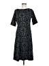 Lands' End Paisley Black Casual Dress Size M - photo 1