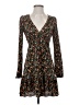 ASOS 100% Polyester Hearts Black Casual Dress Size 0 - photo 1