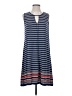 Max Studio Stripes Blue Casual Dress Size S - photo 1