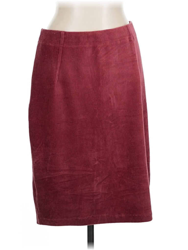 Pre-owned Downeast Casual Skirt In Burgundy