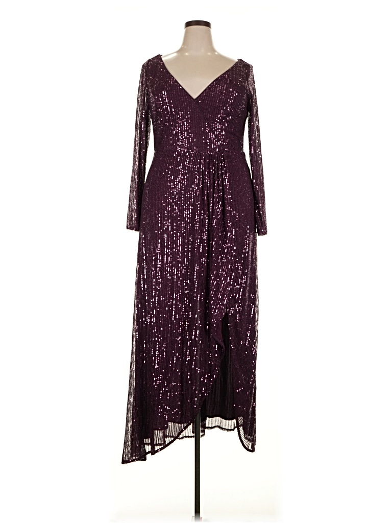 Pre-owned Ever-pretty Cocktail Dress In Purple