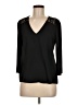 Casting 100% Polyester Black 3/4 Sleeve Top Size Med (2 or M) - photo 1