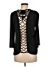 Casting 100% Polyester Black 3/4 Sleeve Top Size Med (2 or M) - photo 2