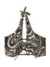 Unbranded Print Brown Swimsuit Top Size M - photo 1