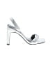 ABound White Silver Sandals Size 6 - photo 1