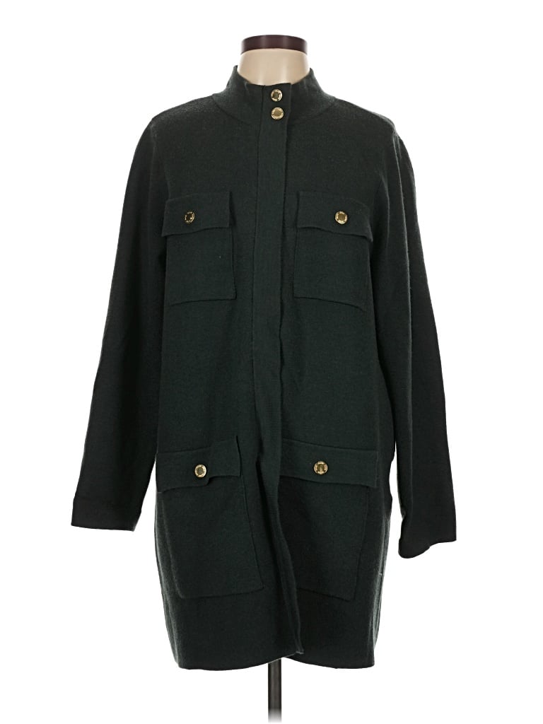 Pre-owned Anne Klein Coat In Green