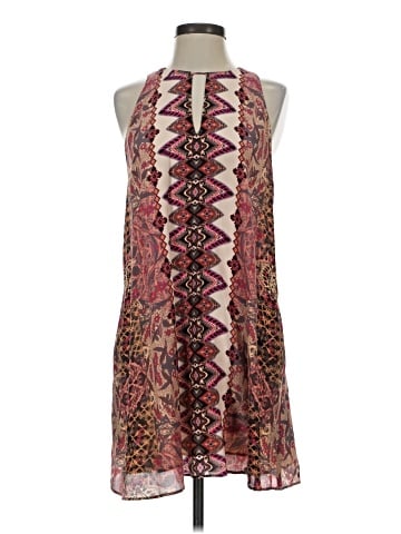 Lavender Brown Sleeveless Silk Top (view 1)