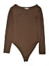 REORIA Solid Brown Bodysuit Size S - photo 1