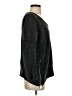 Romeo & Juliet Couture 100% Polyester Metallic Black Pullover Sweater Size S - photo 4