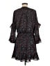Parker 100% Polyester Print Black Cocktail Dress Size M - photo 2