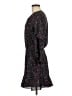 Parker 100% Polyester Print Black Cocktail Dress Size M - photo 5