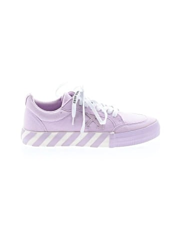 OFF-WHITE Canvas Vulc Low 'Lilac' Sneakers (view 1)