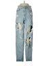 PrettyLittleThing Stars Blue Jeans Size 2 - photo 1