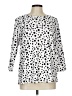 Cathy Polka Dots White 3/4 Sleeve Blouse Size L - photo 1