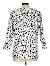 Cathy Polka Dots White 3/4 Sleeve Blouse Size L - photo 2