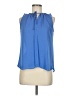Kay Celine 100% Polyester Blue Sleeveless Blouse Size M - photo 1
