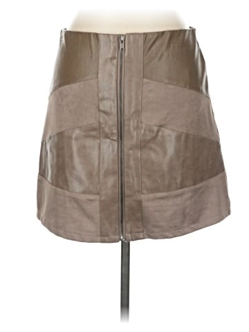She + Sky Faux Leather Skirt (view 2)