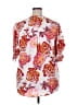 Unbranded 100% Polyester White Short Sleeve Blouse Size 2X - photo 2