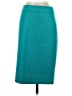 J.Crew 100% Wool Color Block Teal Wool Skirt Size 0 - photo 1