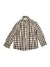 Velani Classics Checkered-gingham Brown Long Sleeve Button-Down Shirt Size 3 - photo 1