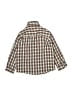 Velani Classics Checkered-gingham Brown Long Sleeve Button-Down Shirt Size 3 - photo 2
