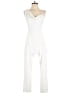 Express Solid White Jumpsuit Size XS - photo 1