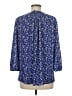 Not Your Daughter's Jeans 100% Polyester Blue 3/4 Sleeve Blouse Size M - photo 2