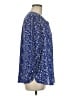 Not Your Daughter's Jeans 100% Polyester Blue 3/4 Sleeve Blouse Size M - photo 4