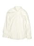 Zara Solid Ivory Long Sleeve Button-Down Shirt Size 8 - 9 - photo 1