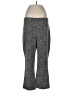 Anthropologie Animal Print Black Silver Active Pants Size L - photo 1