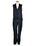 Mango 100% Polyester Solid Blue Jumpsuit Size S - photo 1