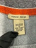 Vertical Design Color Block Gray Pullover Sweater Size M - photo 8