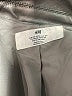 H&M 100% Polyester Metallic Silver Jacket Size 10 - photo 3