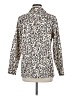 Chico's 100% Cotton Animal Print Ivory Long Sleeve Blouse Size Med (1) - photo 2