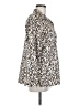 Chico's 100% Cotton Animal Print Ivory Long Sleeve Blouse Size Med (1) - photo 4