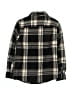 Burnside Plaid Black Long Sleeve Button-Down Shirt Size 10 - photo 2