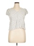 Urban Romantics 100% Rayon Ivory Short Sleeve Top Size XL - photo 1
