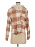 Love Tree Plaid Brown Long Sleeve Blouse Size S - photo 1